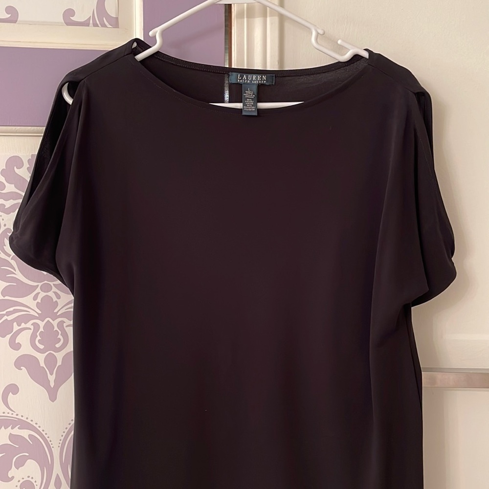 Ralph Lauren cold shoulder top